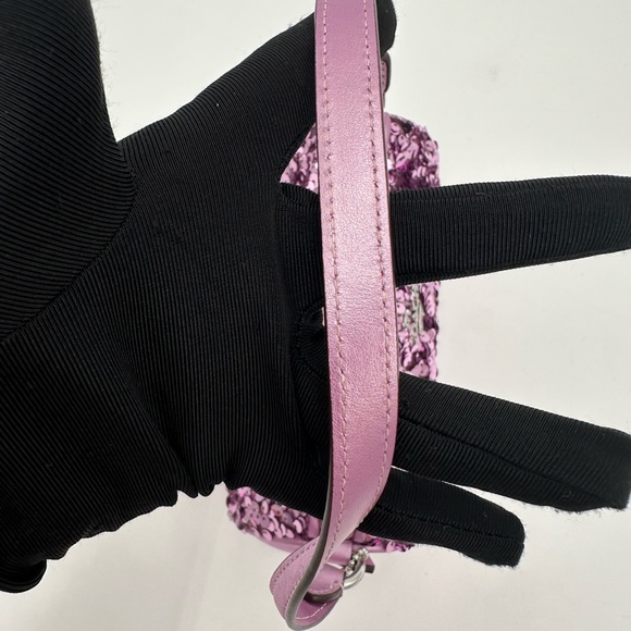 NWOT Coach Nolita Barrel Bag in purple/lilac sequins. Style J2322-CQ589 - Picture 13 of 14